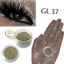 Sombra asa de borboleta Glitter Cor GL 37 - Bitarra Beauty microparticulas em po com alta pigmentação e brilho para sua maquiagem
