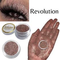 Sombra asa de borboleta Glitter Cor Revolution - Bitarra Beauty microparticulas em po com alta pigmentação e brilho para sua maquiagem
