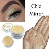 Sombra asa de borboleta pigmento cor Chic Mirror - Bitarra Beauty microparticulas em po com alta pigmentação e brilho para sua maquiagem