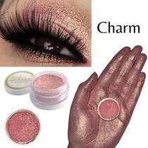Sombra asa de borboleta Pigmento e Glitter Cor Charm - Bitarra Beauty microparticulas em po com alta pigmentação e brilho para sua maquiagem