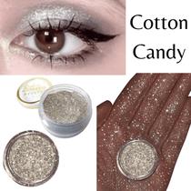 Sombra asa de borboleta Pigmento e Glitter Cor Cotton Candy - Bitarra Beauty microparticulas em po com alta pigmentação e brilho para sua maquiagem