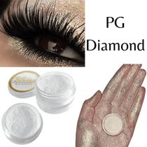 Sombra asa de borboleta Pigmento e Glitter Cor Diamond - Bitarra Beauty microparticulas em po com alta pigmentação e brilho para sua maquiagem