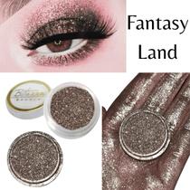 Sombra asa de borboleta pigmento e glitter cor Fantasyland - Bitarra Beauty microparticulas em po com alta pigmentação e brilho para sua maquiagem