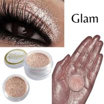 Sombra asa de borboleta Pigmento e Glitter Cor Glam - Bitarra Beauty microparticulas em po com alta pigmentação e brilho para sua maquiagem