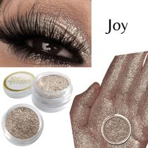 Sombra asa de borboleta Pigmento e Glitter Cor Joy - Bitarra Beauty microparticulas em po com alta pigmentação e brilho para sua maquiagem