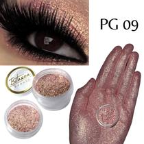 Sombra asa de borboleta Pigmento e Glitter Cor PG 09 - Bitarra Beauty microparticulas em po com alta pigmentação e brilho para sua maquiagem