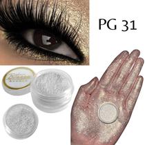 Sombra asa de borboleta Pigmento e Glitter Cor PG 31 - Bitarra Beauty microparticulas em po com alta pigmentação e brilho para sua maquiagem