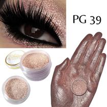 Sombra asa de borboleta Pigmento e Glitter Cor PG 39 - Bitarra Beauty microparticulas em po com alta pigmentação e brilho para sua maquiagem