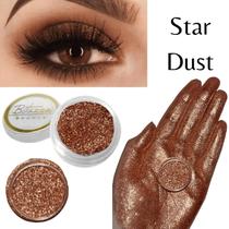 Sombra asa de borboleta Pigmento e Glitter Cor Star Dust - Bitarra Beauty microparticulas em po com alta pigmentação e brilho para sua maquiagem