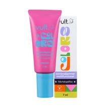 Sombra e Primer Multifuncional Folia Holográfica Glitter Make Maquiagem 7ml Vult