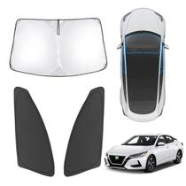 Sombra interior de veículo Karltys 3 peças de guarda-sol para Nissan Sentra Sombra interior de veículo Karltys 3 peças de guarda-sol para Nissan Sentra