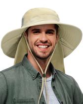 Sombrero de Sol Tirrinia de Ala Ancha para Pesca, Safari y Senderismo en Color Marrón Claro Sombrero de Sol Tirrinia de Ala Ancha para Pesca, Safari y Senderismo en Color Marrón Claro