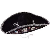 Sombrero Forum Novelties Day of The Dead-DLX para mulheres Sombrero Forum Novelties Day of The Dead-DLX para mulheres