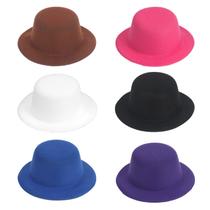 Sombreros de fiesta mini ASUNFO de fieltro coloridos 13x5 cm 6 piezas Sombreros de fiesta mini ASUNFO de fieltro coloridos 13x5 cm 6 piezas