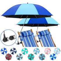 Sombrilla de Playa NBtoUS con Abrazadera Universal 360, Protección Solar UPF50+, Paquete de 2