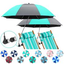 Sombrilla de Playa NBtoUS Pack de 2 para Silla con Abrazadera 360 UPF50+