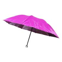 Sombrinha Guarda Chuva Feminino Manual Contra O Vento Rosa