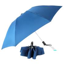 Sombrinha Invertida Automática Mini Guarda Chuva Invertido Automático Fazzoletti 3018 Azul
