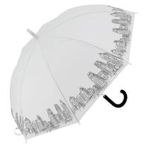 Sombrinha Longa Transparente Gotas Cores Sortidas Sombrinha Longa Transparente Gotas Cores Sortidas