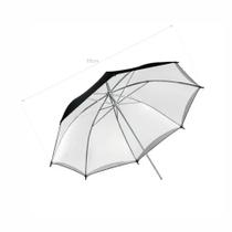 Sombrinha Rebatedora Preta/branca e Difusora 85cm Greika Sombrinha Rebatedora Preta/branca e Difusora 85cm Greika