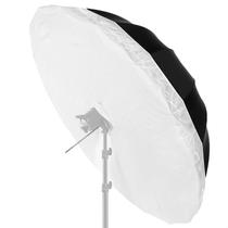 Sombrinha Refletora Preta e Prata com Capa Difusora 160cm para Iluminação de Fotos