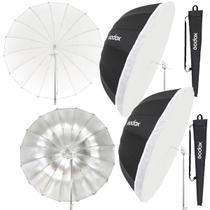 Sombrinha Softbox Com Capa Difusora 130cm Prata ou Branca Godox Ub-130