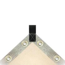 Sombrite 80% Permeavel Bege 6X1 Bainha E Ilhós