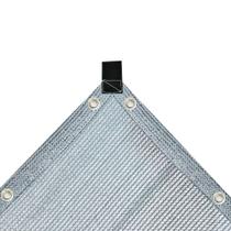 Sombrite Tela 80% Cinza Sombra 3x3 Bainha/Ilhos