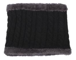 Somente Cachecol Gola Forrada Lã Inverno Quente Unissex