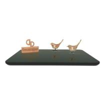 Somente Tampo Retangular Laqueado Com Vidro 120x80 Preto