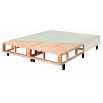 Somiê Uni Marrom Veludine Liso King 193x203x37 Ecoflex