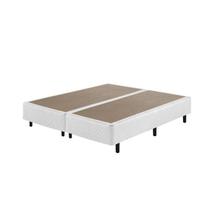 Sommier King Size Soft Comfort Branco com Pés fixo - 193x203x40cm