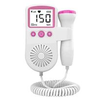 Sonar Fetal Doppler Ouvir Batimentos Grávida Bebê Cor Rosa