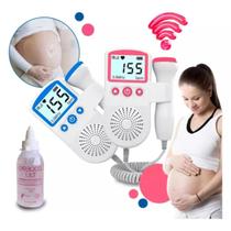 Sonar Fetal Ouvir Batimentos Bebe Monitor Gel