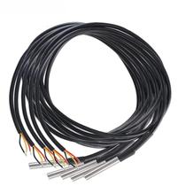 Sonda De Sensor De Temperatura DS18B20 À Prova d'Água Em Aço Inoxidável 1/2/3/5 Metros Para Arduino Sonda De Sensor De Temperatura DS18B20 À Prova d'Água Em Aço Inoxidável 1/2/3/5 Metros Para Arduino