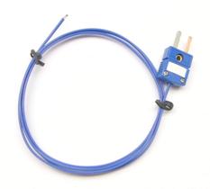 Sonda Sensor Termopar Tipo T Azul com Fio AWG 24 e Isolamento PFA 260 C - 92 cm