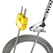 Sonda Termopar LMQHZDK TL3163K Tipo K em Aço Inoxidável