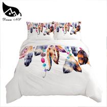 Sonho ns indiano dreamcatcher conjunto de cama rainha do fundamento têxteis para casa conjunto roupas elefante capa edredão conjunto jogo de cama