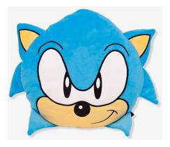 Sonic Azul Almofada Huggy Toque de Seda Decoração Fã