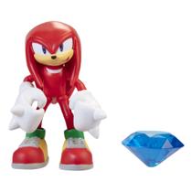 Sonic - Boneco 10cm Knuckles Com Esmeralda Do Caos
