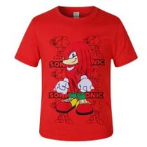 SONIC - CAMISETA Fantasia Infantil Personagens knuckles SONIC - CAMISETA Fantasia Infantil Personagens knuckles