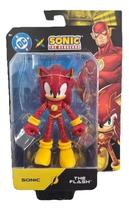Sonic e DC Liga da Justiça - Boneco Articulado Sonic The Flash 12cm Sunny