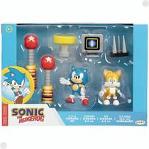 Sonic E Tails Cenário Conjunto Diorama Playset 4229 - Sunny