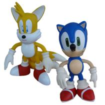 Sonic e Tails Collection - 2 Bonecos Grandes - Super Size Figure Collection