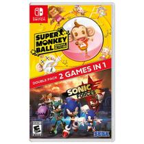 Sonic Forces + Super Monkey Ball Banana Blitz Double Pack - SWITCH EUA - Sega