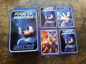 Sonic Jogo Da Memória 50 Cartas Desafie Sua Memória Estampas - Vmr