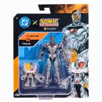 Sonic Liga da Justiça Multipack de Figuras 5064 Sunny Personagens:Cyborgue