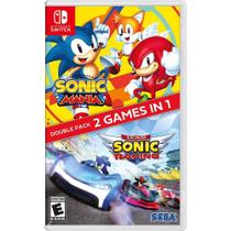 Sonic Mania + Team Sonic Racing Double Pack - SWITCH EUA - Sega
