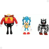 Sonic The Hedgehog 30 Anos Pacote De 3 Bonecos Articulados