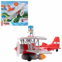 Sonic The Hedgehog Avião Biplano Tornado C/ Luz e Som e Boneco Sonic -Sunny Sonic The Hedgehog Avião Biplano Tornado C/ Luz e Som e Boneco Sonic -Sunny